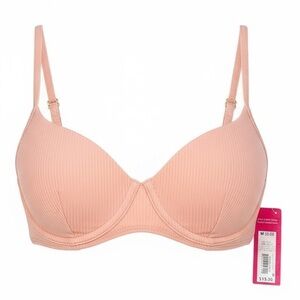 NWT Xhilaration Pink Bikini Top Size Medium (4-6)